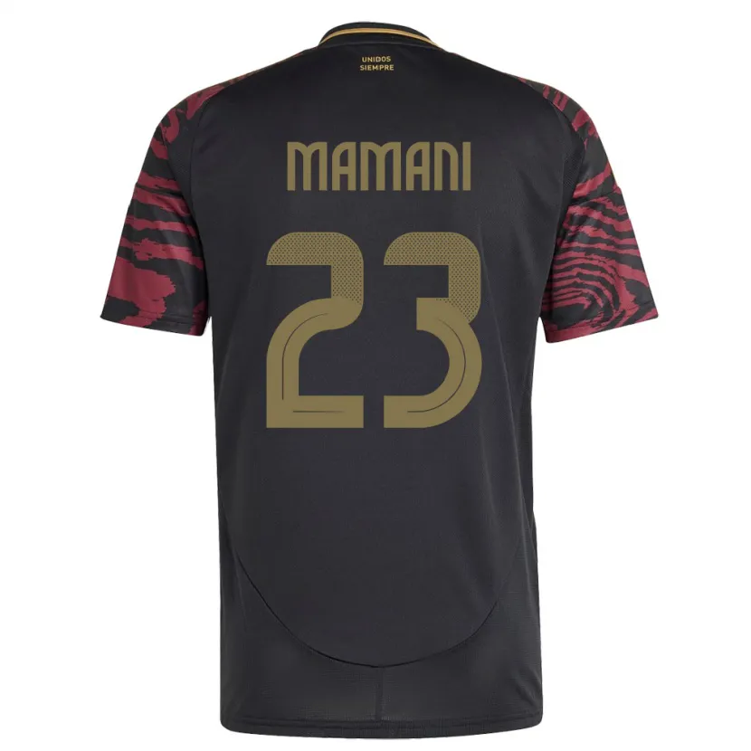 Danxen Heren Peru Julia Mamani #23 Zwart Uitshirt Uittenue 24-26 T-Shirt