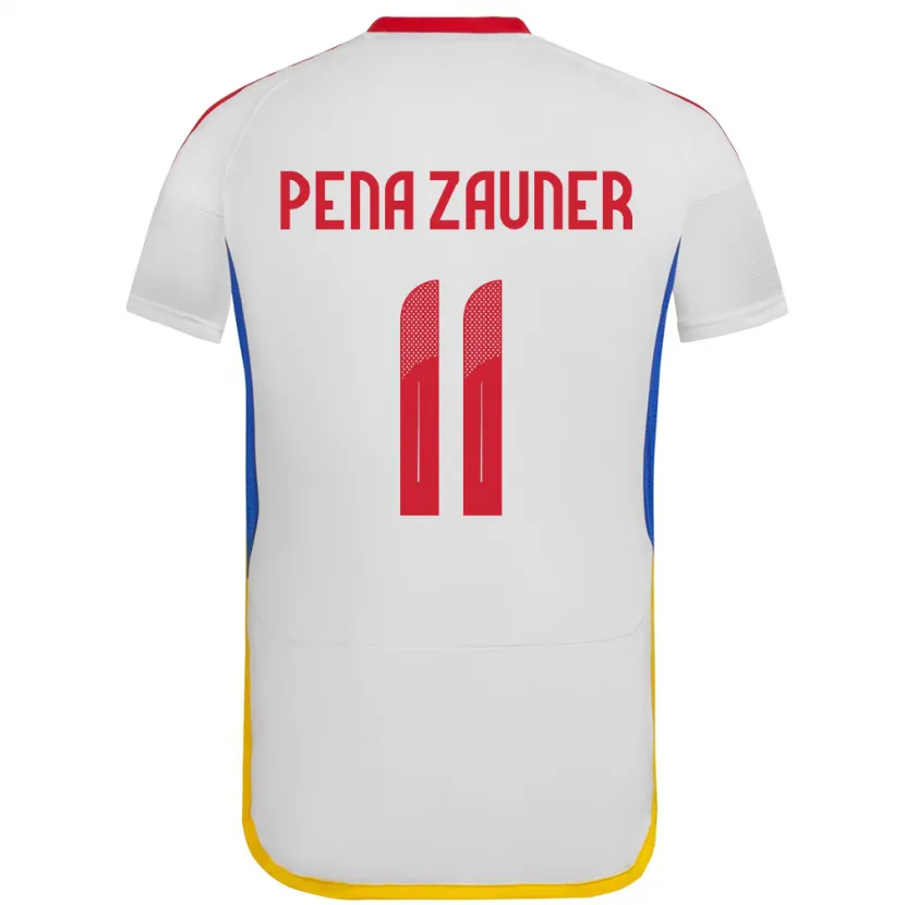 Danxen Heren Venezuela Enrique Peña Zauner #11 Wit Uitshirt Uittenue 24-26 T-Shirt