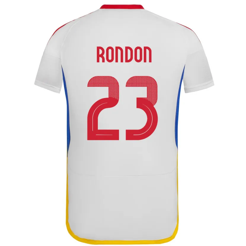 Danxen Heren Venezuela Salomón Rondón #23 Wit Uitshirt Uittenue 24-26 T-Shirt