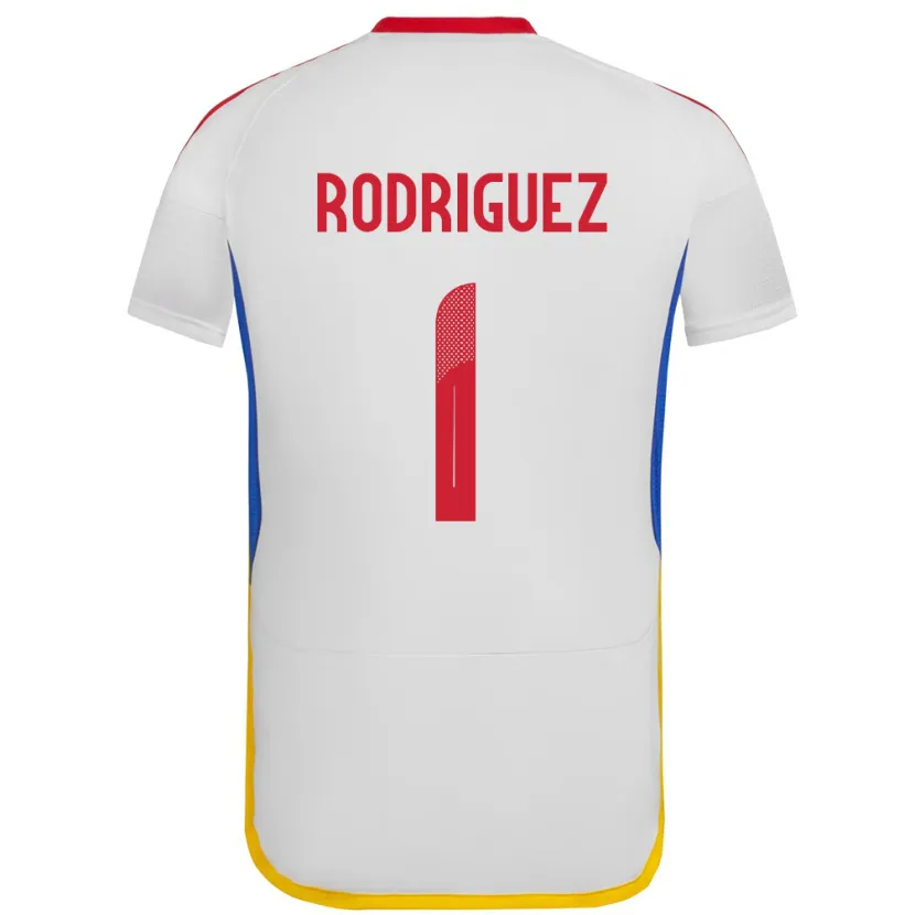 Danxen Heren Venezuela Samuel Rodriguez #1 Wit Uitshirt Uittenue 24-26 T-Shirt