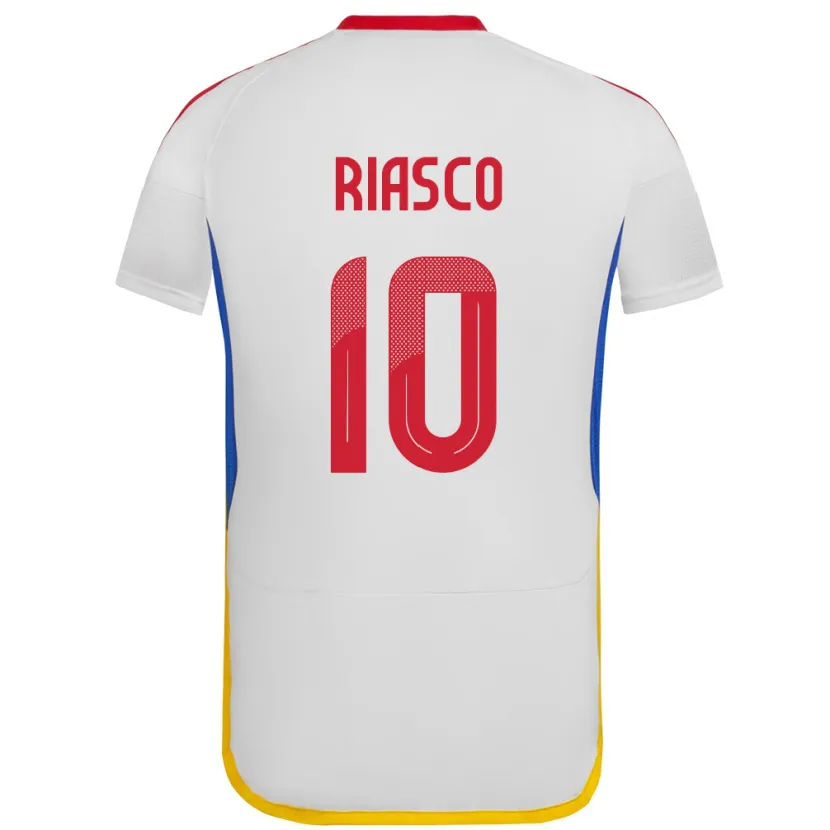Danxen Heren Venezuela José Riasco #10 Wit Uitshirt Uittenue 24-26 T-Shirt