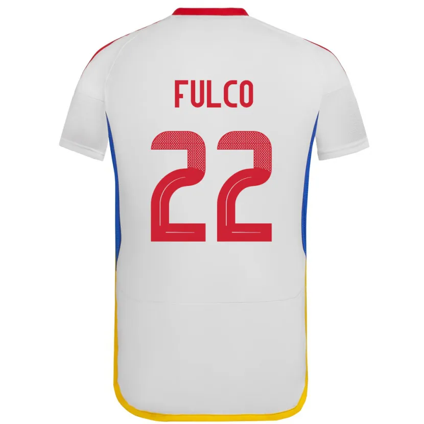 Danxen Heren Venezuela Pedro Fulco #22 Wit Uitshirt Uittenue 24-26 T-Shirt