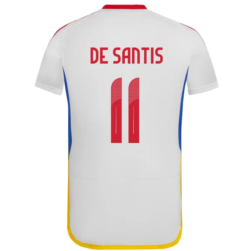 Danxen Heren Venezuela Jeriel De Santis #11 Wit Uitshirt Uittenue 24-26 T-Shirt