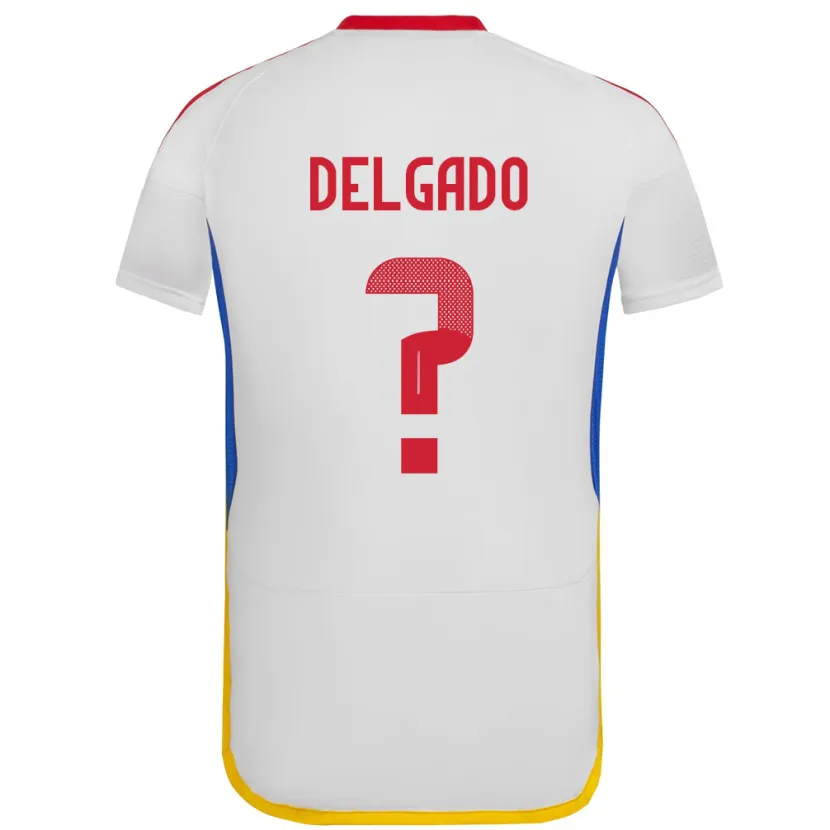 Danxen Heren Venezuela Álex Delgado #0 Wit Uitshirt Uittenue 24-26 T-Shirt