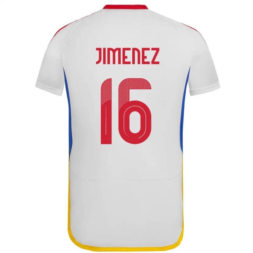 Danxen Heren Venezuela Néstor Jiménez #16 Wit Uitshirt Uittenue 24-26 T-Shirt