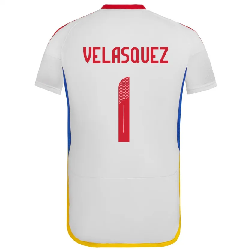 Danxen Heren Venezuela Yessica Velásquez #1 Wit Uitshirt Uittenue 24-26 T-Shirt