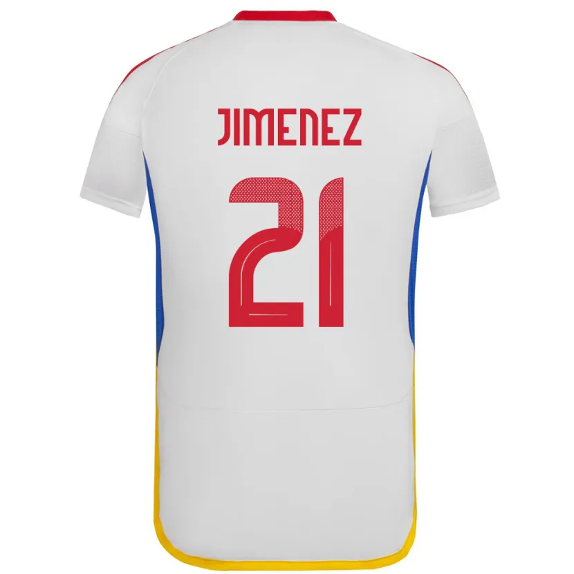 Danxen Heren Venezuela Marianyela Jiménez #21 Wit Uitshirt Uittenue 24-26 T-Shirt