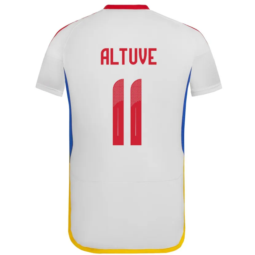 Danxen Heren Venezuela Oriana Altuve #11 Wit Uitshirt Uittenue 24-26 T-Shirt