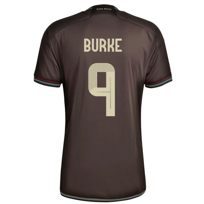 Danxen Heren Jamaica Cory Burke #9 Nachtbruin Uitshirt Uittenue 24-26 T-Shirt