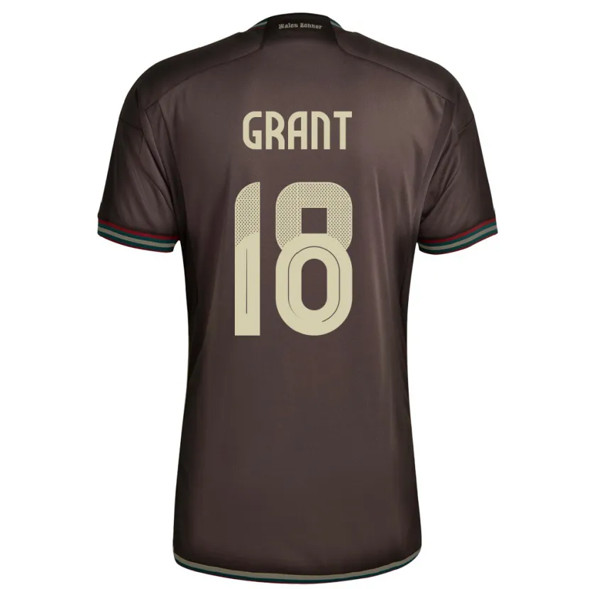 Danxen Heren Jamaica George Grant #18 Nachtbruin Uitshirt Uittenue 24-26 T-Shirt