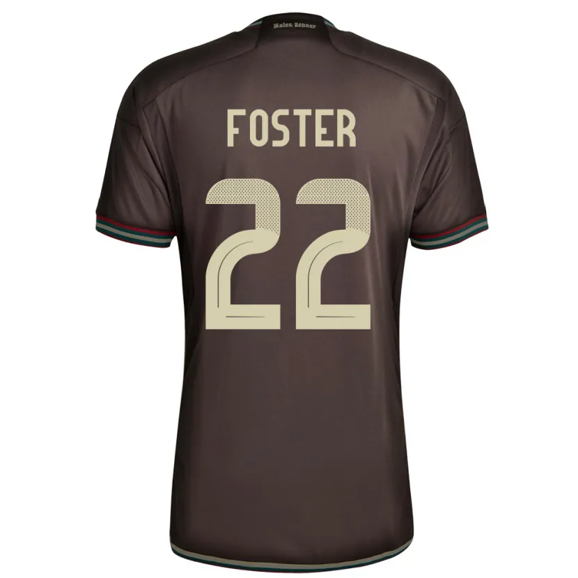 Danxen Heren Jamaica Shanise Foster #22 Nachtbruin Uitshirt Uittenue 24-26 T-Shirt