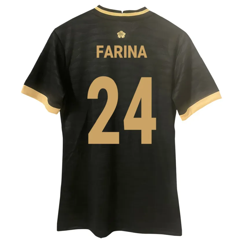 Danxen Heren Panama Edgardo Fariña #24 Zwart Uitshirt Uittenue 24-26 T-Shirt