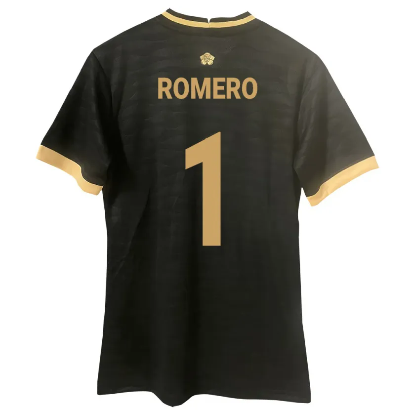 Danxen Heren Panama Manuel Romero #1 Zwart Uitshirt Uittenue 24-26 T-Shirt