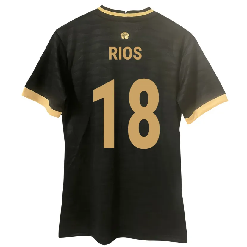 Danxen Heren Panama Héctor Ríos #18 Zwart Uitshirt Uittenue 24-26 T-Shirt