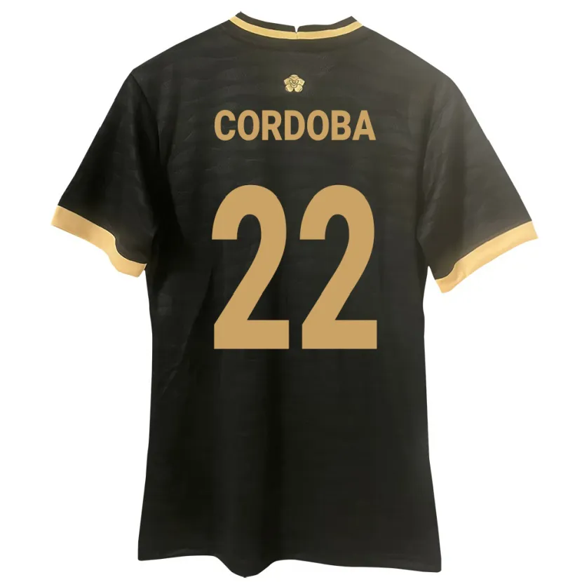 Danxen Heren Panama Farissa Córdoba #22 Zwart Uitshirt Uittenue 24-26 T-Shirt