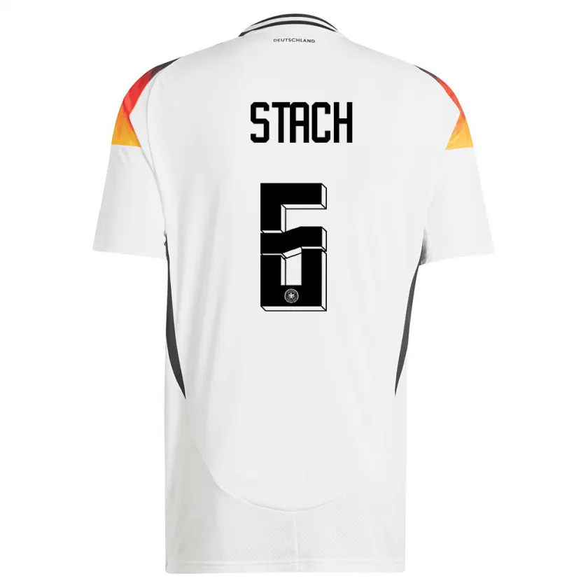Danxen Dames Duitsland Anton Stach #6 Wit Thuisshirt Thuistenue 24-26 T-Shirt