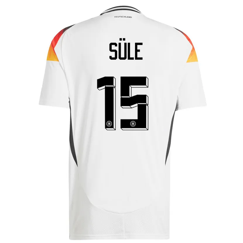 Danxen Dames Duitsland Niklas Sule #15 Wit Thuisshirt Thuistenue 24-26 T-Shirt