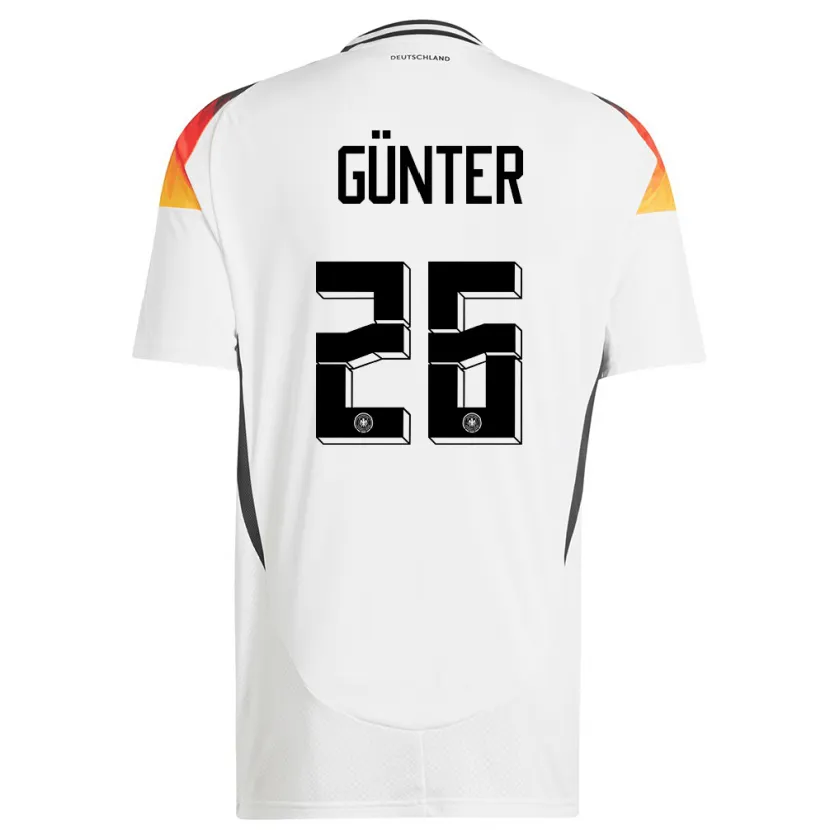 Danxen Dames Duitsland Christian Günter #26 Wit Thuisshirt Thuistenue 24-26 T-Shirt