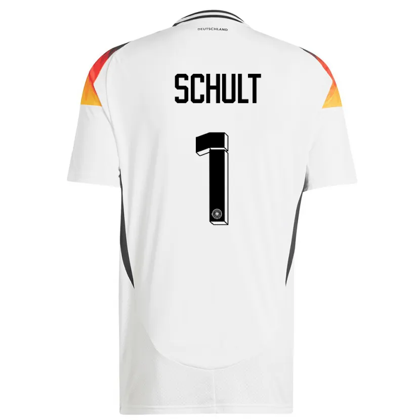 Danxen Dames Duitsland Almuth Schult #1 Wit Thuisshirt Thuistenue 24-26 T-Shirt