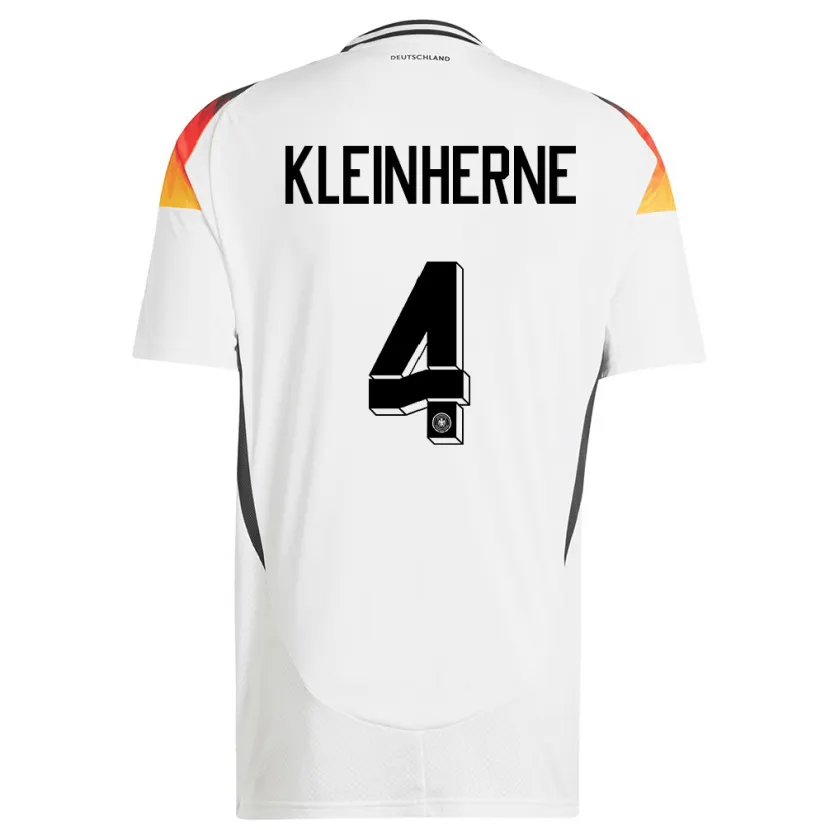 Danxen Dames Duitsland Sophia Kleinherne #4 Wit Thuisshirt Thuistenue 24-26 T-Shirt