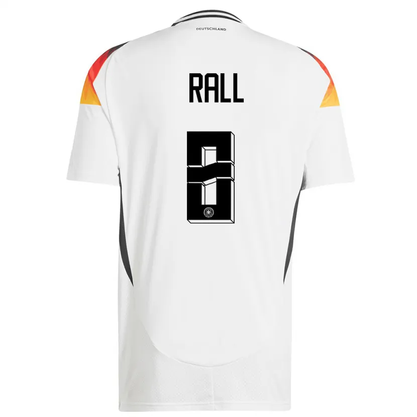 Danxen Dames Duitsland Maximiliane Rall #8 Wit Thuisshirt Thuistenue 24-26 T-Shirt