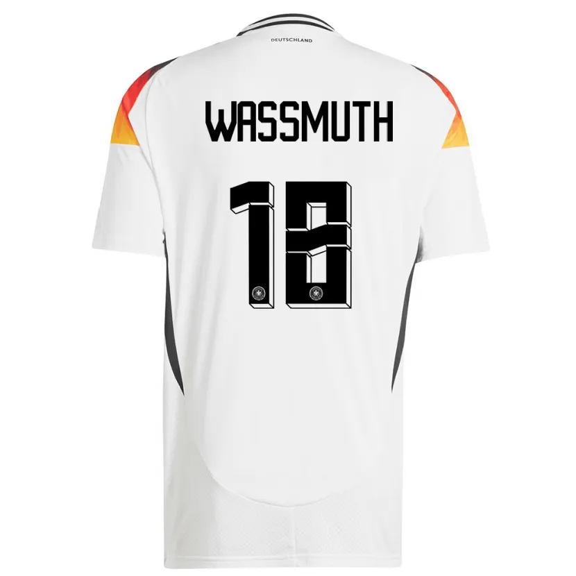 Danxen Dames Duitsland Tabea Wabmuth #18 Wit Thuisshirt Thuistenue 24-26 T-Shirt