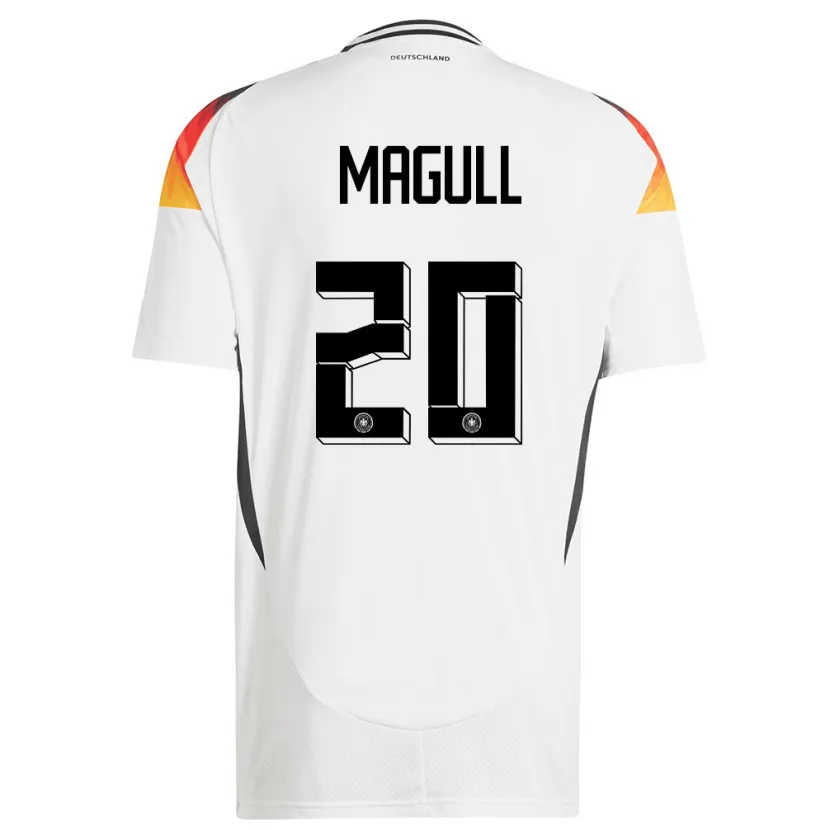 Danxen Dames Duitsland Lina Magull #20 Wit Thuisshirt Thuistenue 24-26 T-Shirt