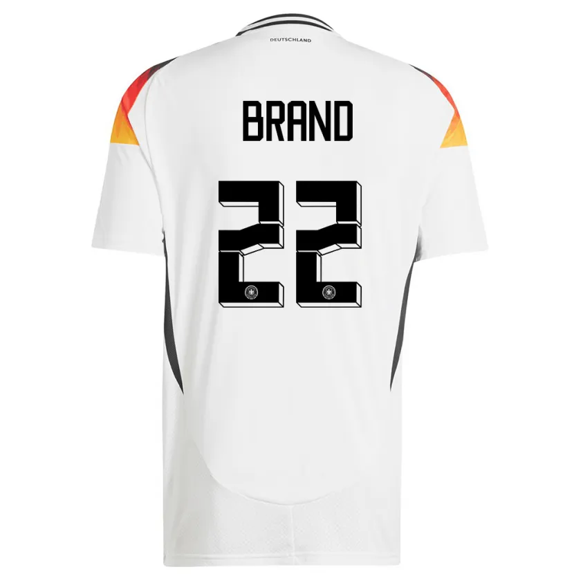 Danxen Dames Duitsland Jule Brand #22 Wit Thuisshirt Thuistenue 24-26 T-Shirt