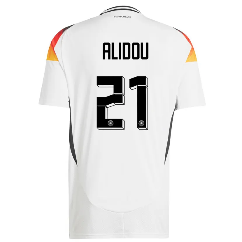 Danxen Dames Duitsland Faride Alidou #21 Wit Thuisshirt Thuistenue 24-26 T-Shirt