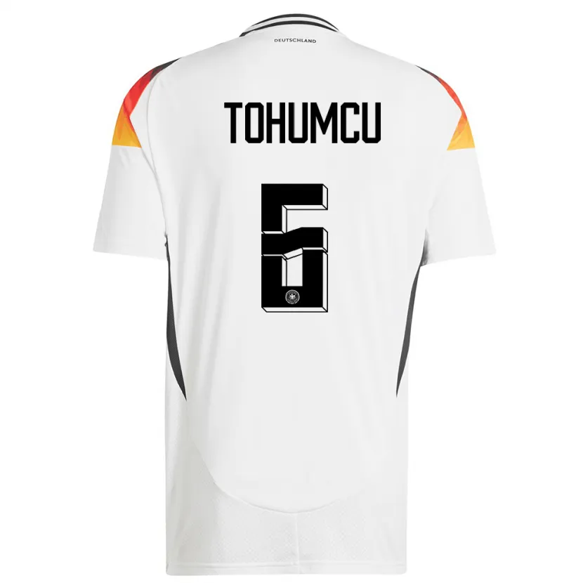 Danxen Dames Duitsland Umut Tohumcu #6 Wit Thuisshirt Thuistenue 24-26 T-Shirt