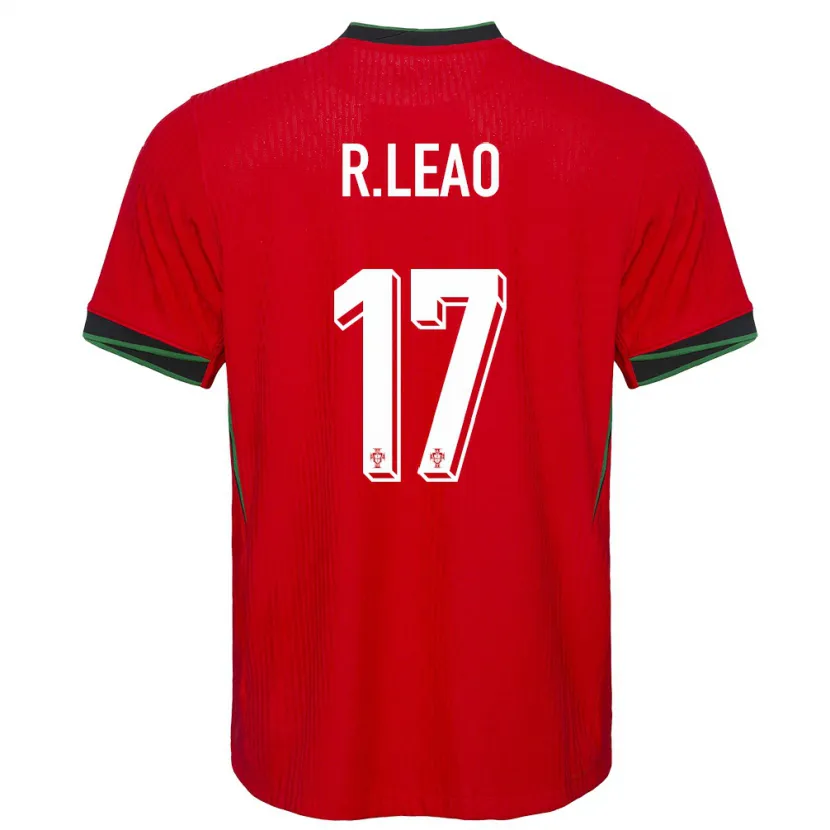 Danxen Dames Portugal Rafael Leao #17 Rood Thuisshirt Thuistenue 24-26 T-Shirt