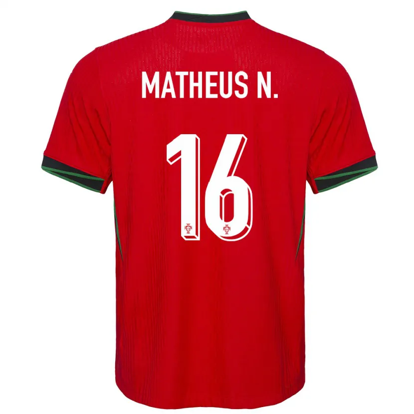 Danxen Dames Portugal Matheus Nunes #16 Rood Thuisshirt Thuistenue 24-26 T-Shirt