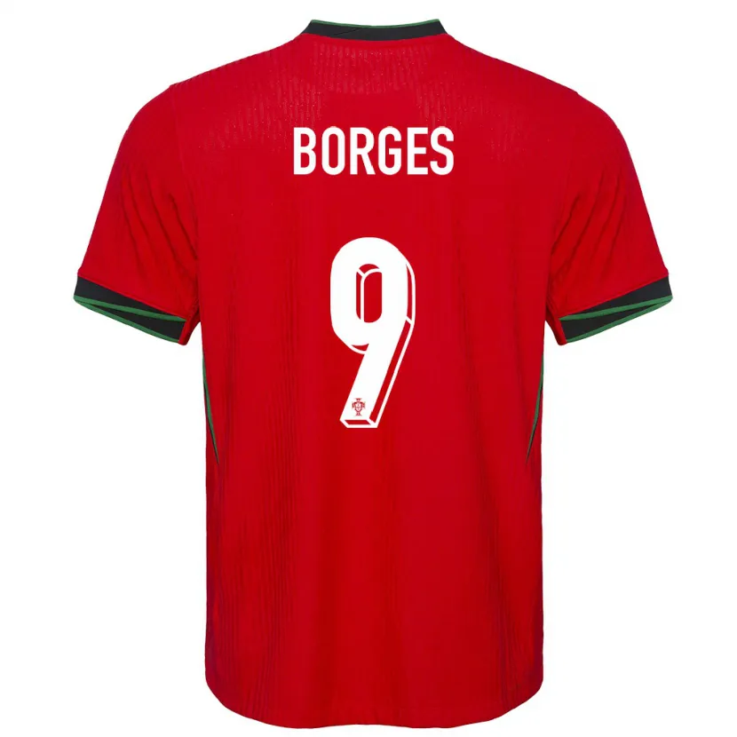 Danxen Dames Portugal Ana Borges #9 Rood Thuisshirt Thuistenue 24-26 T-Shirt