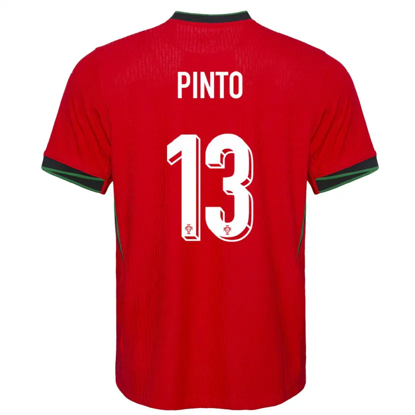 Danxen Dames Portugal Fatima Pinto #13 Rood Thuisshirt Thuistenue 24-26 T-Shirt