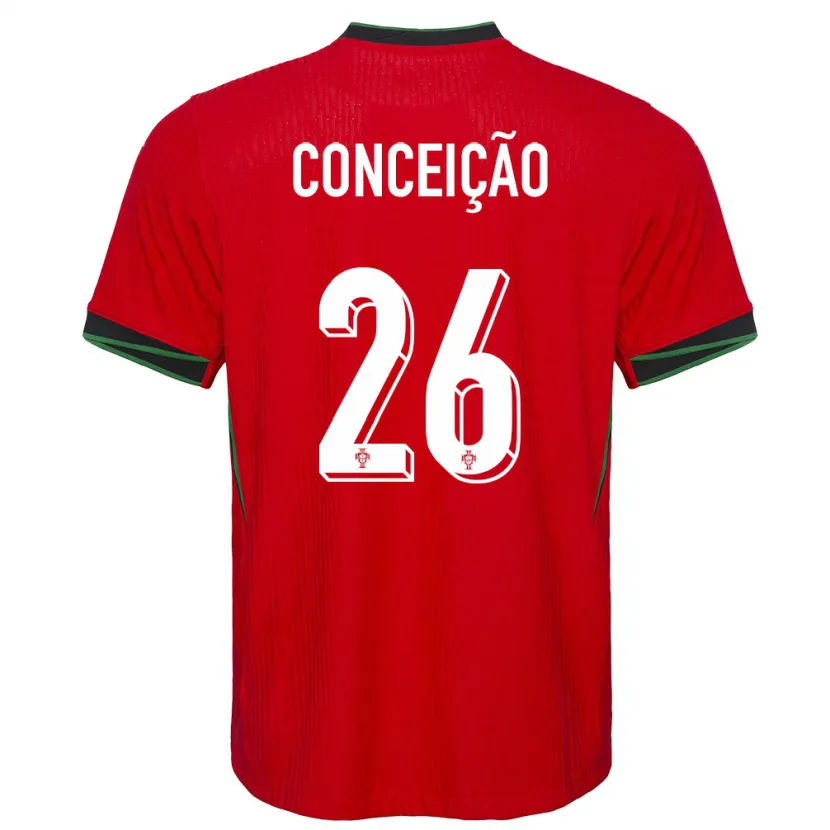 Danxen Dames Portugal Francisco Conceicao #26 Rood Thuisshirt Thuistenue 24-26 T-Shirt