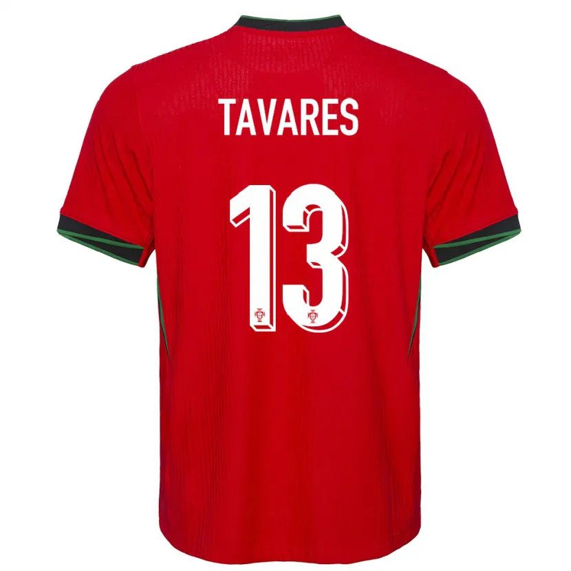 Danxen Dames Portugal Nuno Tavares #13 Rood Thuisshirt Thuistenue 24-26 T-Shirt