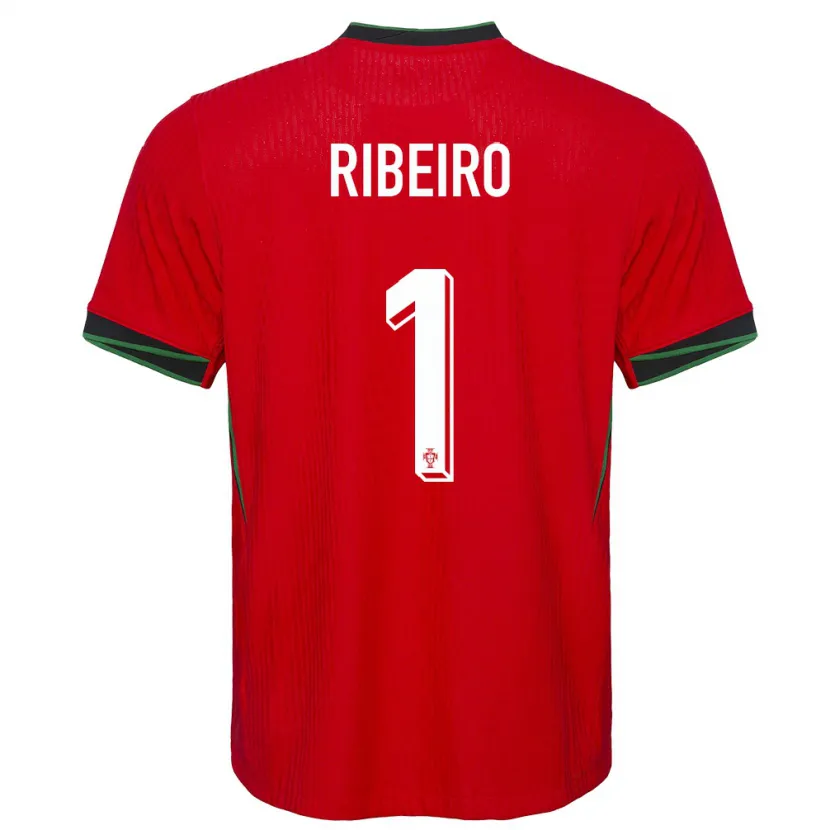 Danxen Dames Portugal Goncalo Ribeiro #1 Rood Thuisshirt Thuistenue 24-26 T-Shirt