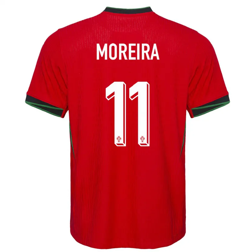 Danxen Dames Portugal Diego Moreira #11 Rood Thuisshirt Thuistenue 24-26 T-Shirt
