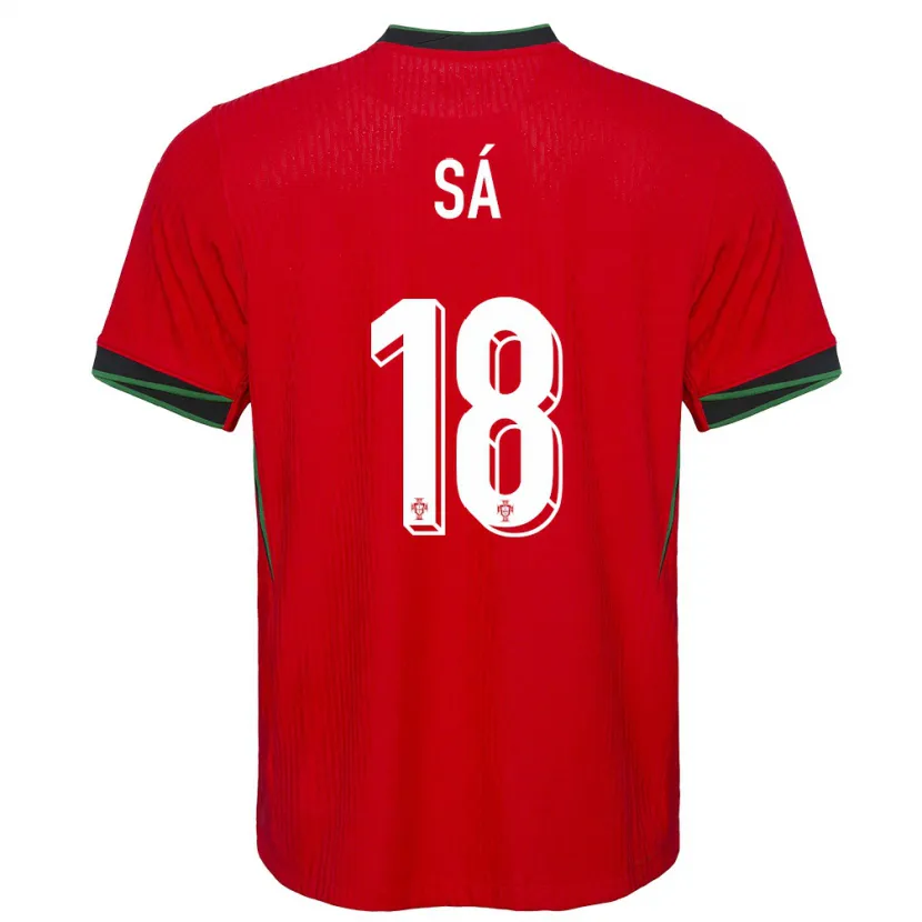 Danxen Dames Portugal Gustavo Sa #18 Rood Thuisshirt Thuistenue 24-26 T-Shirt