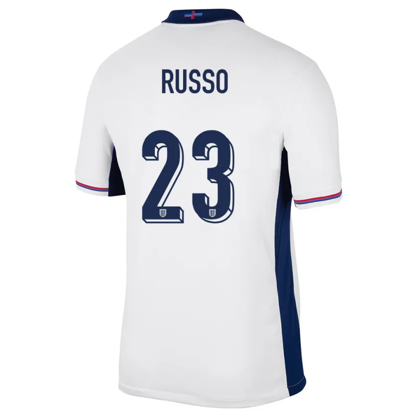 Danxen Dames Engeland Alessia Russo #23 Wit Thuisshirt Thuistenue 24-26 T-Shirt