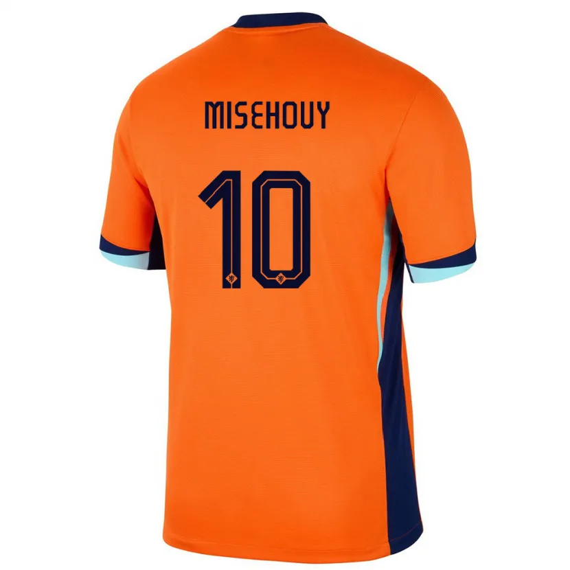 Danxen Dames Nederland Gabriel Misehouy #10 Oranje Thuisshirt Thuistenue 24-26 T-Shirt