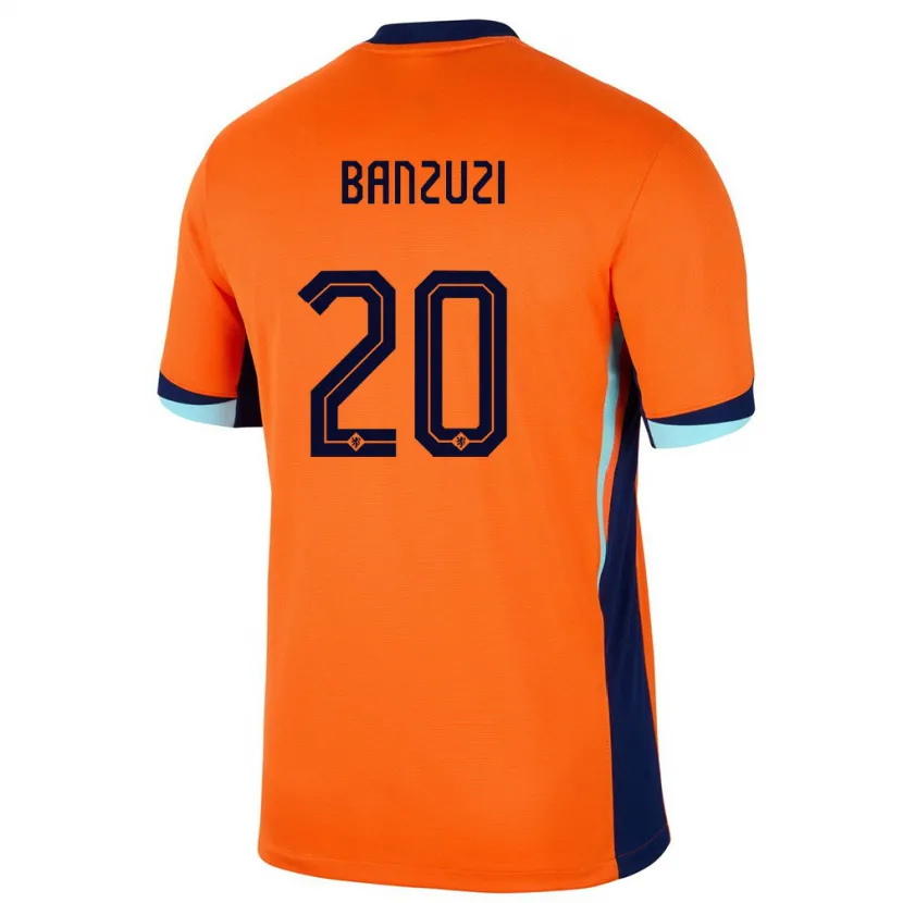Danxen Dames Nederland Ezechiel Banzuzi #20 Oranje Thuisshirt Thuistenue 24-26 T-Shirt