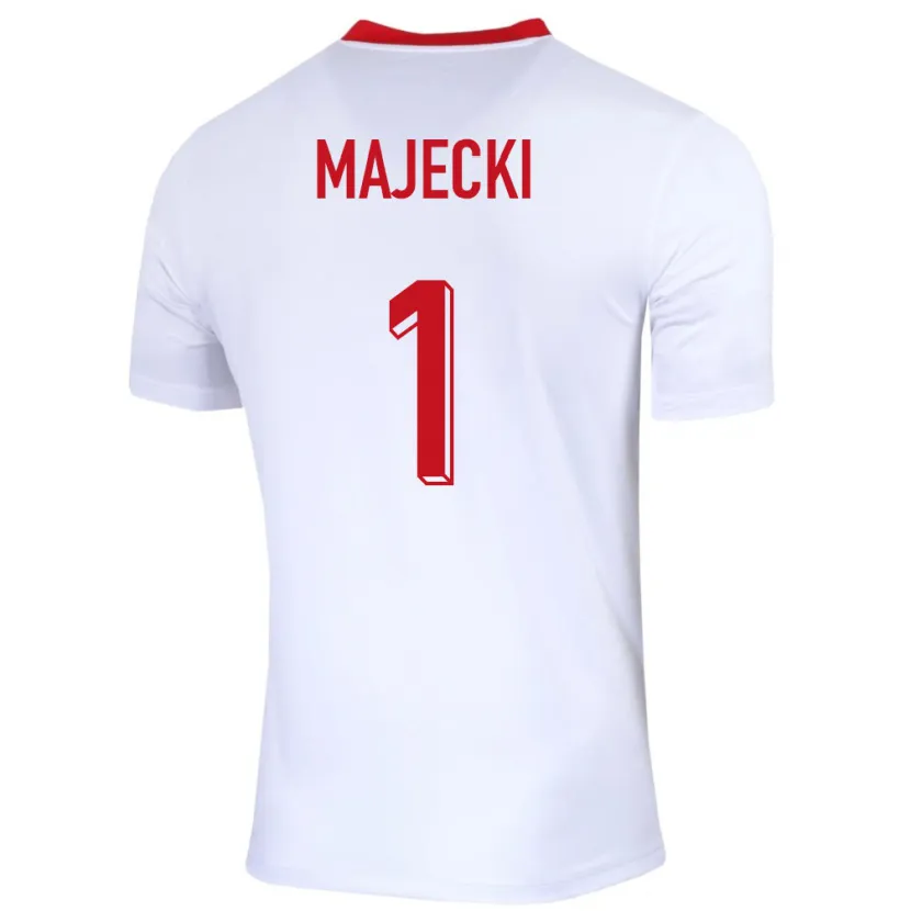 Danxen Dames Polen Radoslaw Majecki #1 Wit Thuisshirt Thuistenue 24-26 T-Shirt