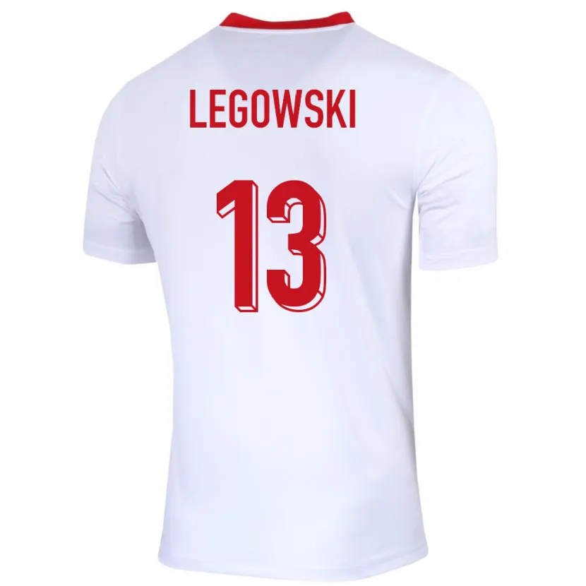 Danxen Dames Polen Mateusz Legowski #13 Wit Thuisshirt Thuistenue 24-26 T-Shirt