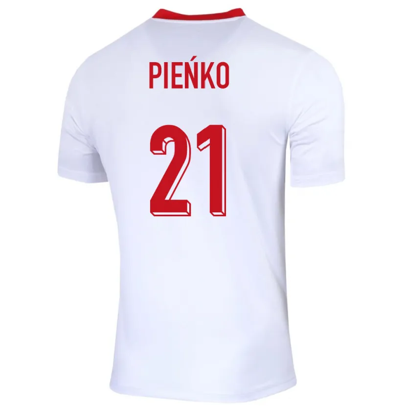 Danxen Dames Polen Tomasz Pienko #21 Wit Thuisshirt Thuistenue 24-26 T-Shirt