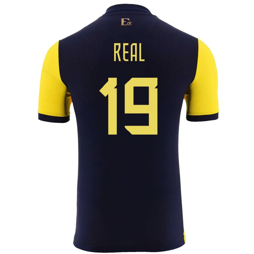 Danxen Dames Ecuador Kerlly Real #19 Geel Thuisshirt Thuistenue 24-26 T-Shirt