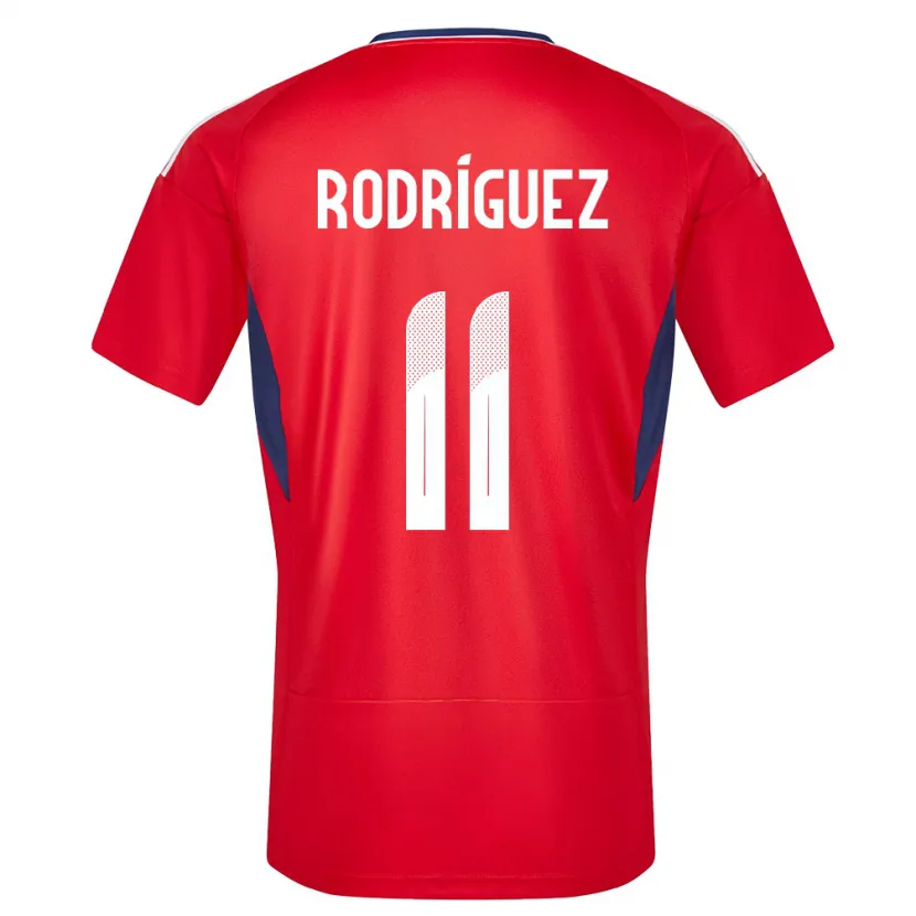 Danxen Dames Costa Rica Raquel Rodriguez #11 Rood Thuisshirt Thuistenue 24-26 T-Shirt