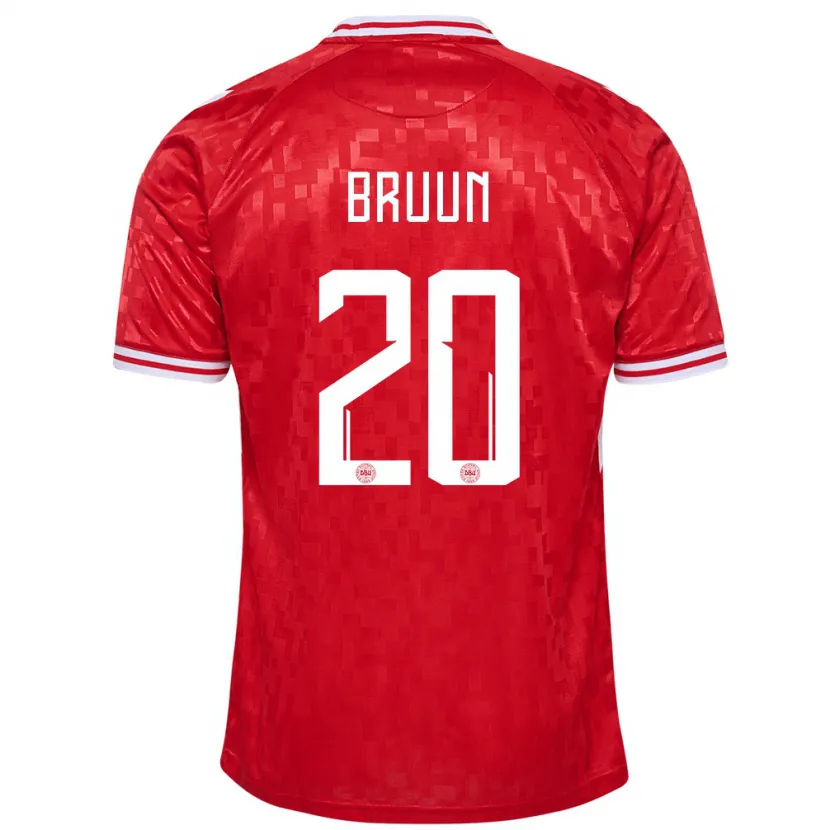 Danxen Dames Denemarken Signe Bruun #20 Rood Thuisshirt Thuistenue 24-26 T-Shirt