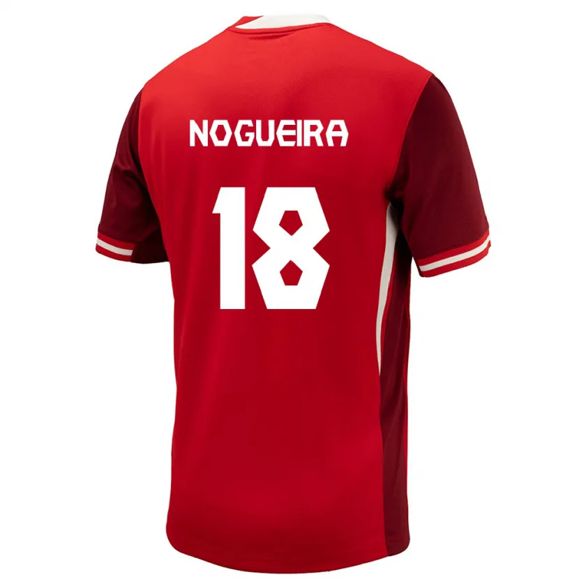 Danxen Dames Canada Matthew Nogueira #18 Rood Thuisshirt Thuistenue 24-26 T-Shirt
