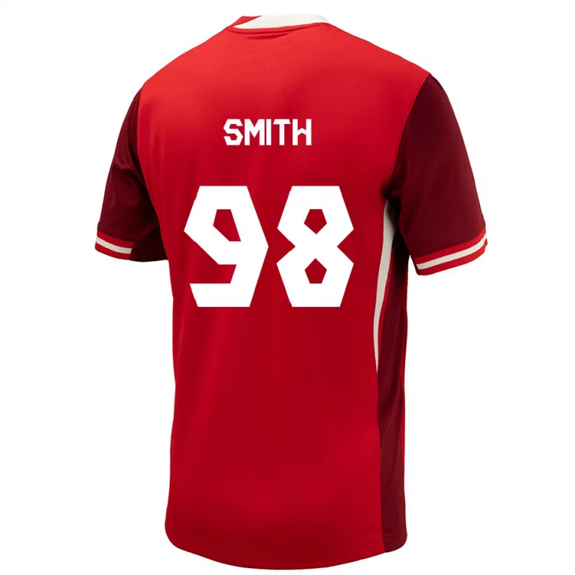 Danxen Dames Canada Olivia Smith #98 Rood Thuisshirt Thuistenue 24-26 T-Shirt